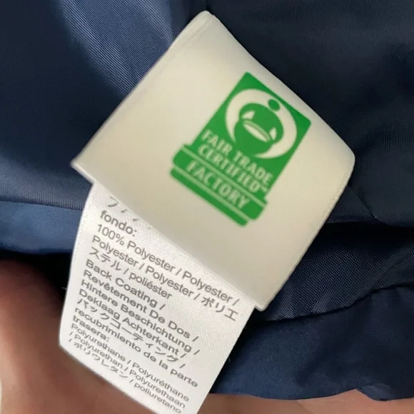 J Crew Crewcuts Long Puffer Coat Jacket Girls Size 5 / XS Navy Blue Hooded Parka - Picture 7 of 11